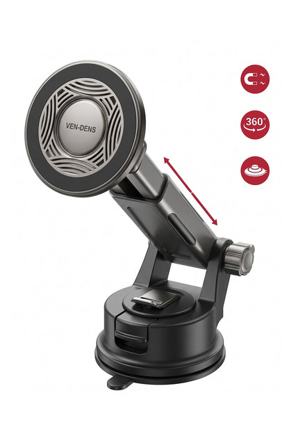 Vendens VD-HD071 Güçlü Manyetik Araç Telefon Tutucu 360° Döner Sarsıntısız Stabil Çinko Alaşım