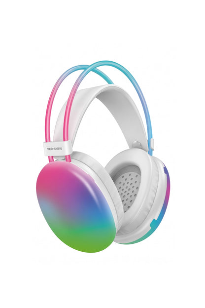 Vendens VD-HP013 Kablosuz Gaming Kulaklık, Bluetooth 5.3, 40mm Sürücü, Gürültü Önleyici, RGB Işıklı, 400mAh