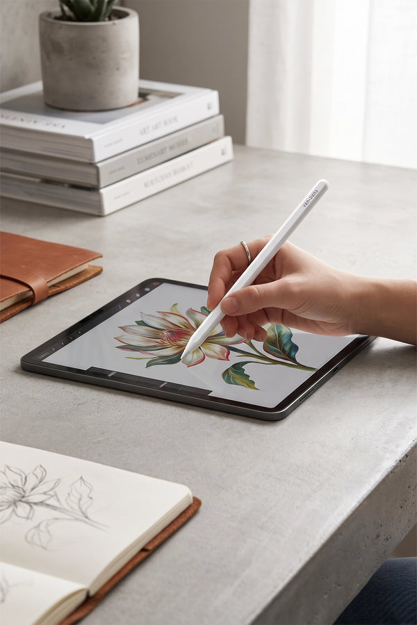 Vendens VD-SP003 Manyetik Stylus Kalem, iPad Uyumlu, Kablosuz Şarjlı, Palm Rejection, 10 Saat Kullanım