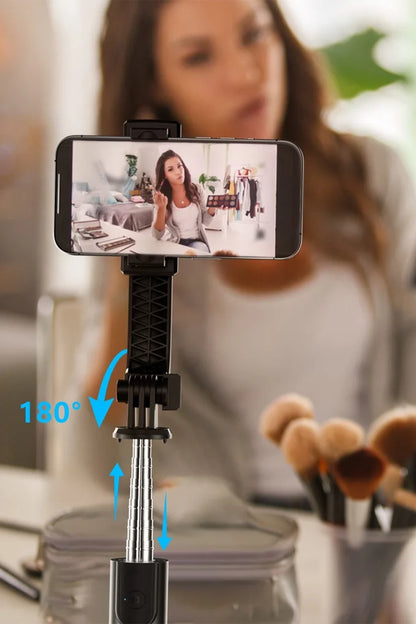 Vendens VD-SS06 Bluetooth Tripodlu Selfie Çubuğu, 360° Döner Başlık, Kumandalı, Uzatılabilir