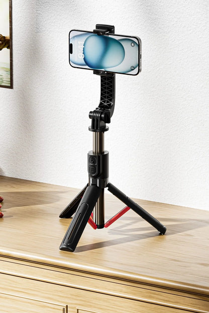 Vendens VD-SS07 Bluetooth Selfie Çubuğu ve Tripod, 360° Döner, Kumandalı, 90 cm Uzatılabilir