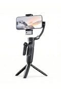 Vendens VD-SS11 360° Telefon Gimbal Tripod, Bluetooth Kumandalı, 4'ü 1 Arada, Yapay Zeka Destekli, Yüz Takibi , Sensörlü