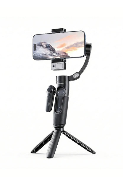 Vendens VD-SS11 360° Telefon Gimbal Tripod, Bluetooth Kumandalı, 4'ü 1 Arada, Yapay Zeka Destekli, Yüz Takibi , Sensörlü
