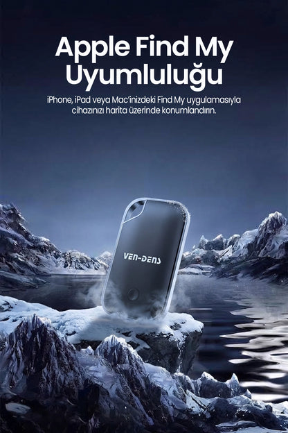 Vendens VD-TAG004 Bluetooth Takip Cihazı – Anahtar, Çanta, Evcil Hayvan Kayıp Takip Etiketi, iOS Find My Uyumlu GPS Bulucu