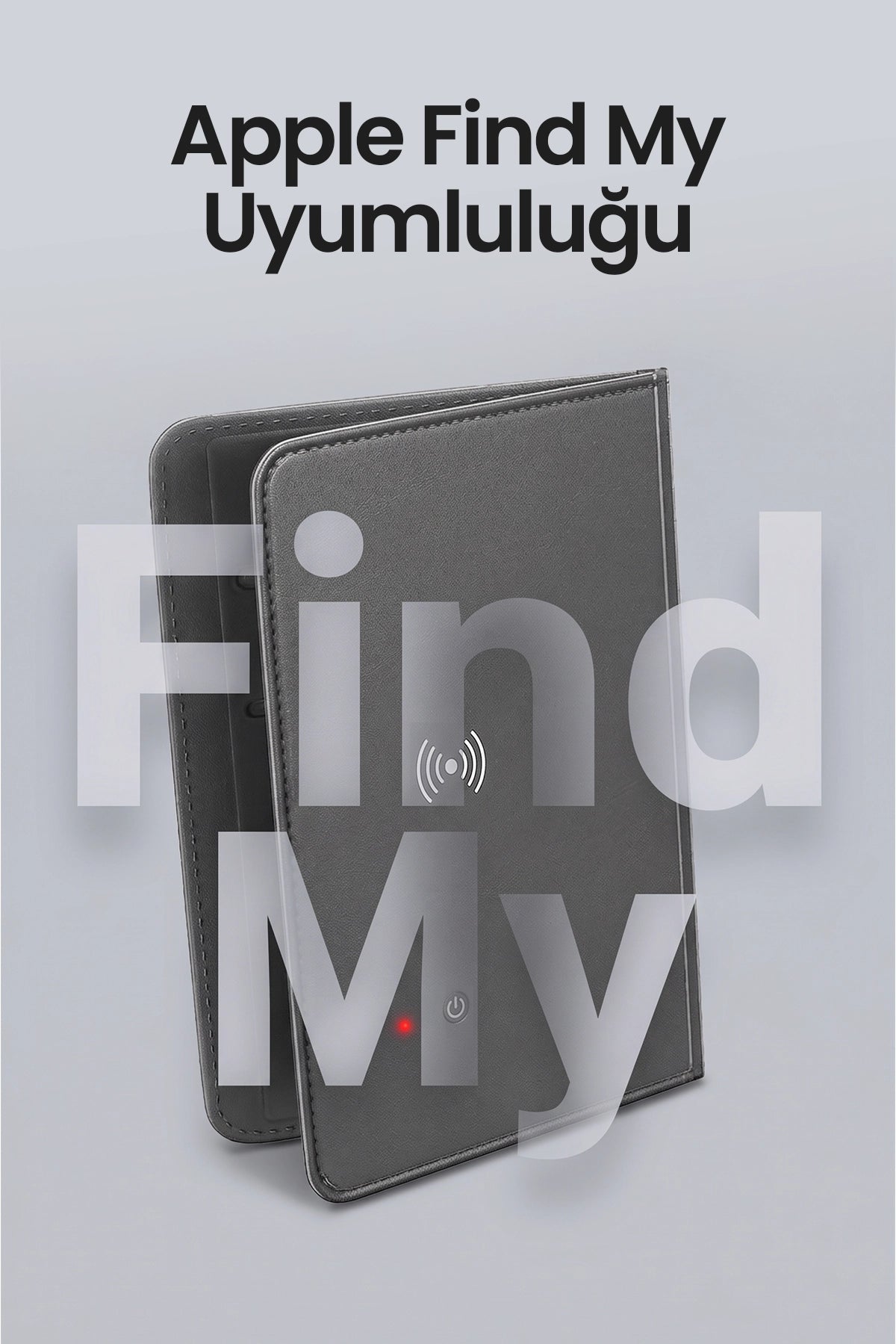 Vendens VD-TAG008 Taşınabilir Akıllı Kayıp Önleme Cihazı - Apple Find My ile Uyumlu (Siyah)