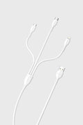 Ven-Dens DCD08 3'ü 1 Arada Hızlı Şarj ve Data Kablosu (Micro USB, Type-C, Lightning) - 1.2 Metre