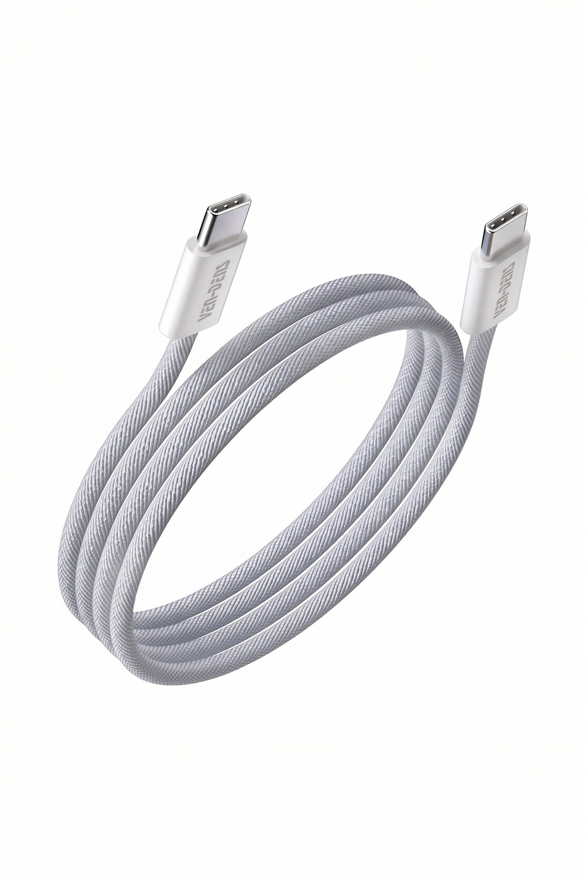 Vendens VD-DCA04 60W Type-C to Type-C Manyetik Hızlı Şarj ve Data Kablosu - 1 Metre Kumaş Örgü