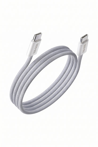 Vendens VD-DCA04 60W Type-C to Type-C Manyetik Hızlı Şarj ve Data Kablosu - 1 Metre Kumaş Örgü