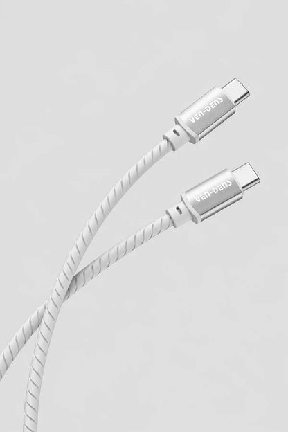 Ven-Dens VD-DCQ05 60W Type C to Type C Hızlı Şarj ve Data Kablosu - 1 Metre, Silikon