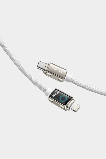 Vendens DC11CL Type-C to Lightning PD 27W Örgülü Hızlı Şarj ve Data Kablosu - 1 Metre