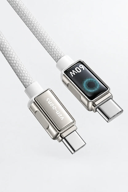 Vendens DC11CL Type-C to Lightning PD 27W Örgülü Hızlı Şarj ve Data Kablosu - 1 Metre