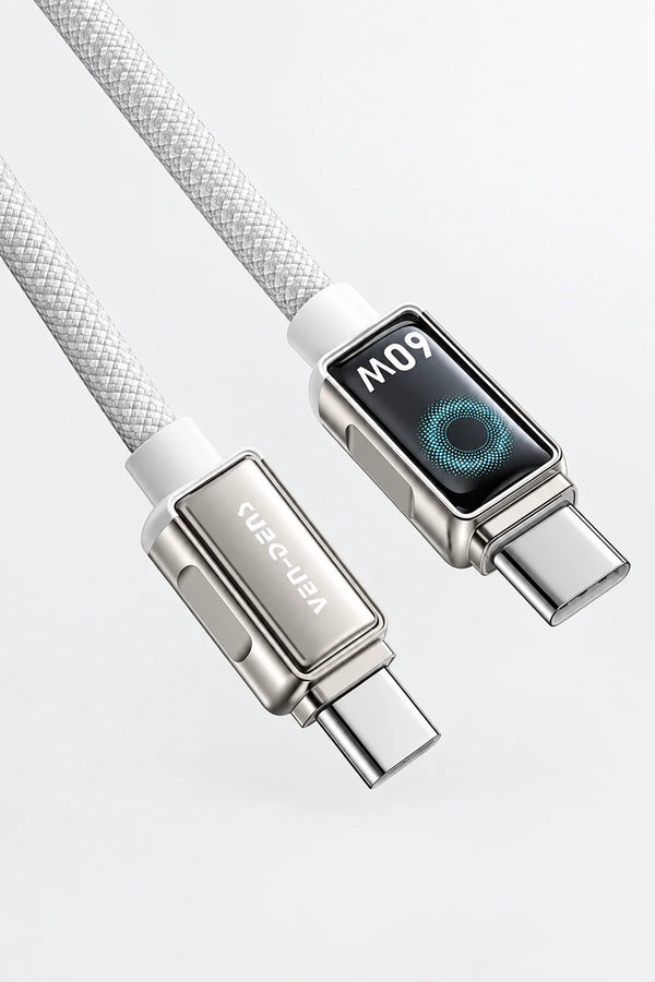 Vendens DC11CL Type-C to Lightning PD 27W Örgülü Hızlı Şarj ve Data Kablosu - 1 Metre