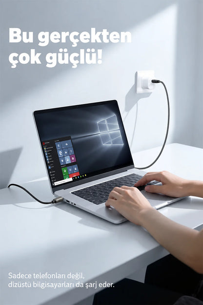 Vendens VD-DC14CL Type-C to Lightning 27W PD Hızlı Şarj ve Data Kablosu - 1 Metre, Çinko Alaşım Örgü