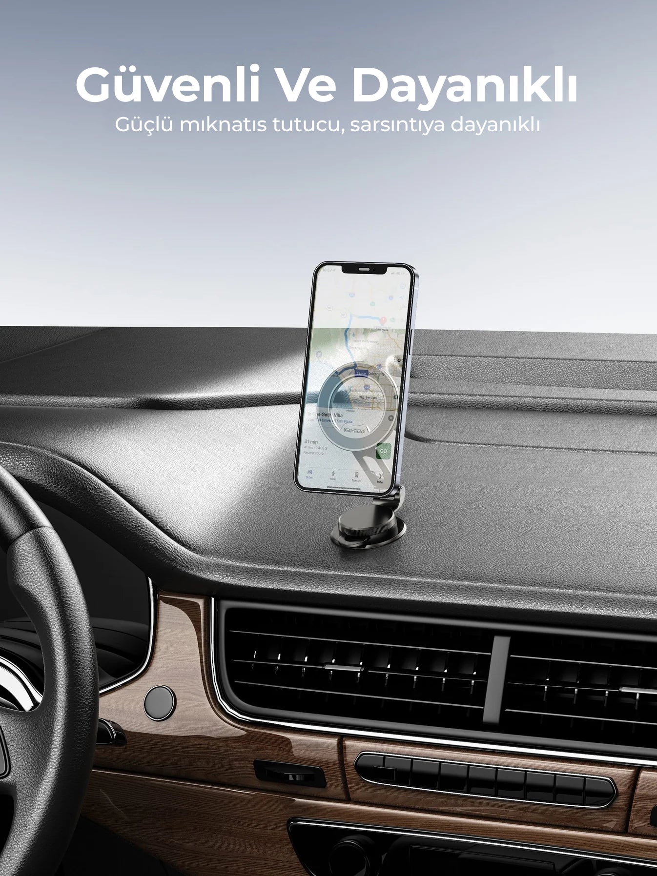 Vendens Güçlü Manyetik Telefon Tutucu - Sarsıntı Önleyici Araç ve Masa Tutucu