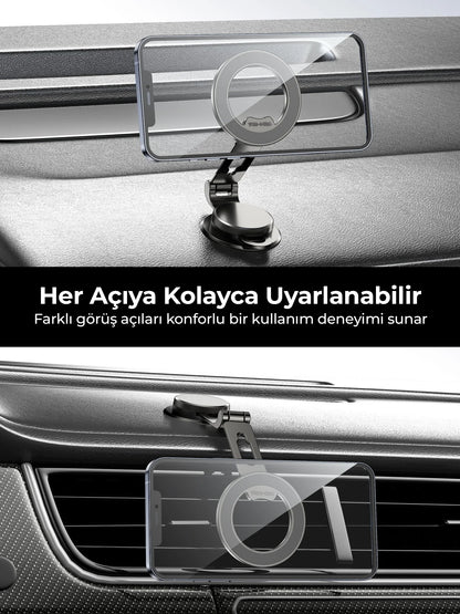 Vendens Güçlü Manyetik Telefon Tutucu - Sarsıntı Önleyici Araç ve Masa Tutucu