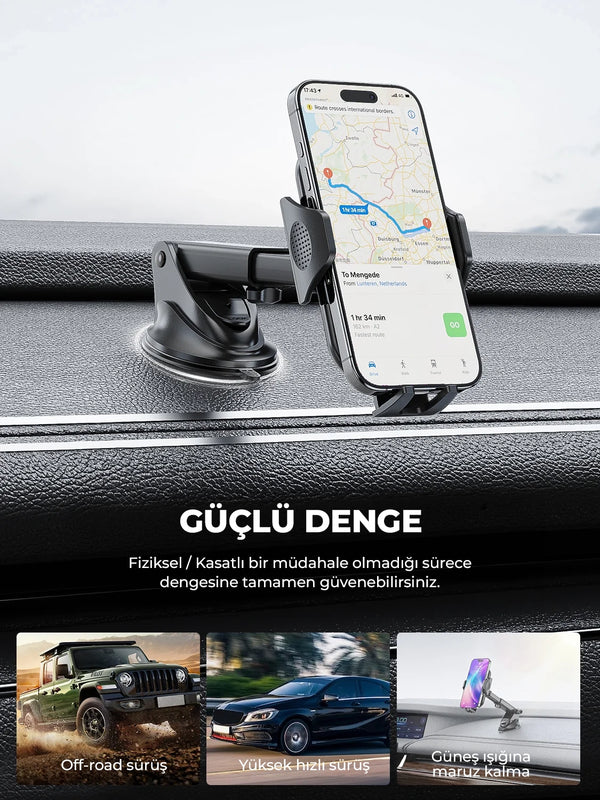Vendens Premium Vantuzlu 360° Telefon Tutucu (Araç & Masa)
