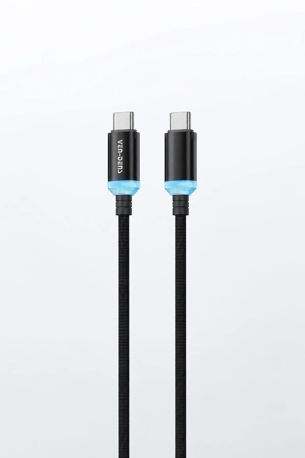 Vendens VD-DC04CC Type-C to Type-C 60W PD Hızlı Şarj ve Data Kablosu - 1 Metre, Alüminyum Örgü