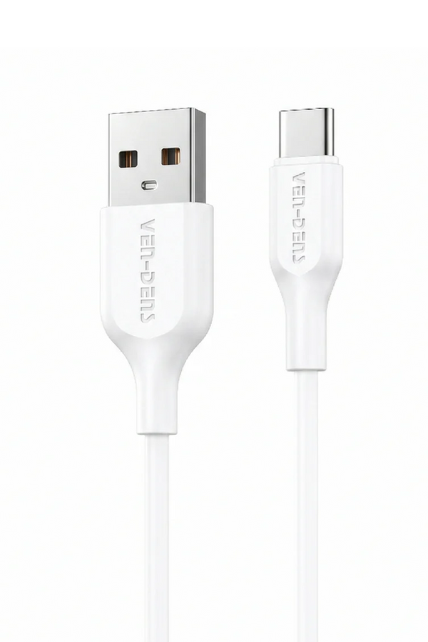 Vendens VD-DC20C USB-A'dan USB-C'ye Örgülü 18W Type C Şarj Kablosu 1.2m