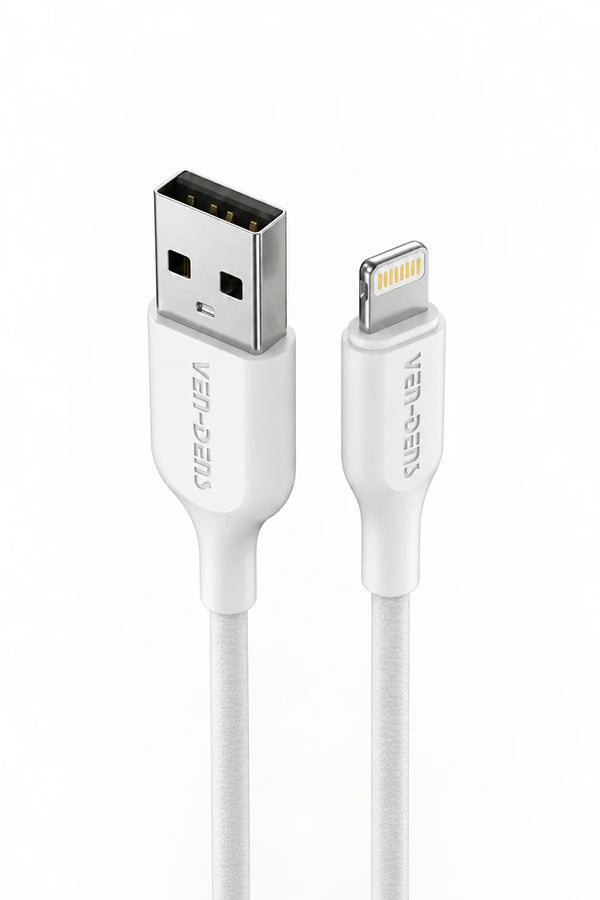 Vendens VD-DC20L Apple MFi Onaylı 2.4A Lightning Hızlı Şarj ve Veri Kablosu, 1 Metre