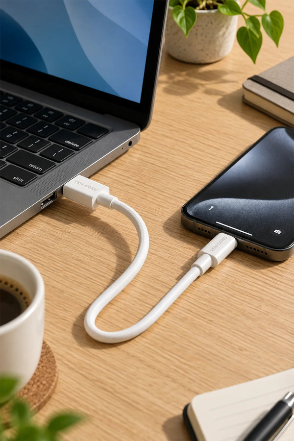 Vendens VD-DCR04 Apple MFi Onaylı 27W Type-C to Lightning Hızlı Şarj Kablosu, 1 Metre