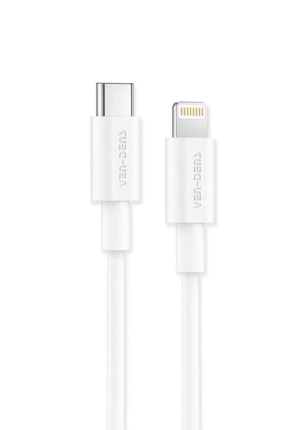 Vendens VD-DCR04 Apple MFi Onaylı 27W Type-C to Lightning Hızlı Şarj Kablosu, 1 Metre