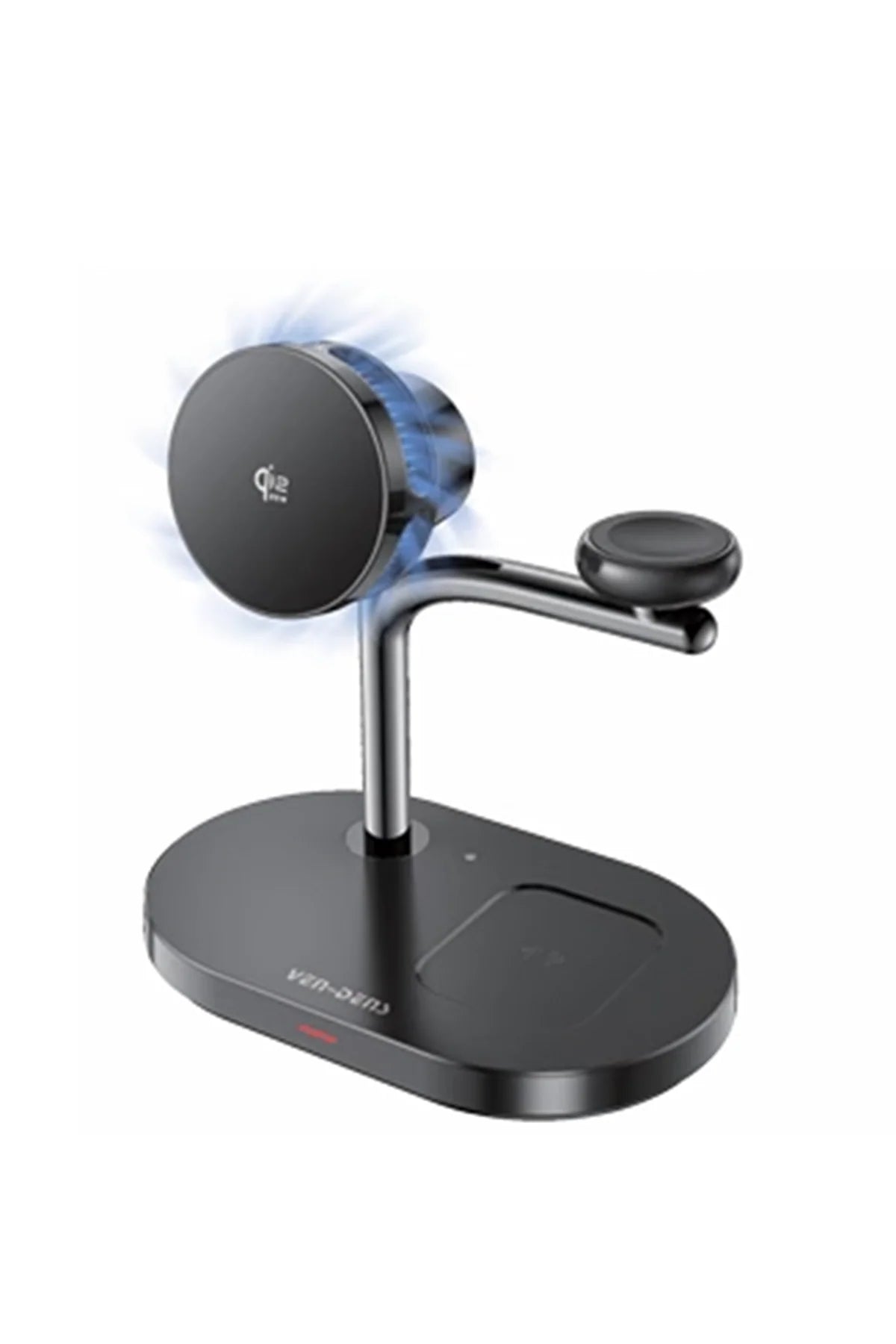 Vendens VD-WLC025 3'ü 1 Arada Kablosuz Şarj İstasyonu, 25W Qi2, Soğutmalı, Telefon Saat Kulaklık