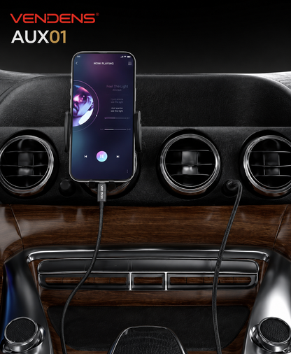 Vendens VD-AUX001 Premium 3.5mm AUX Ses Kablosu - Altın Uçlu