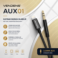 Vendens VD-AUX001 Premium 3.5mm AUX Ses Kablosu - Altın Uçlu