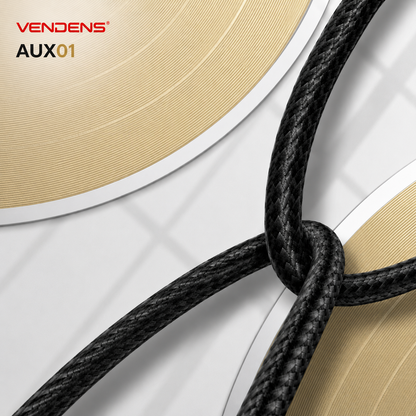 Vendens VD-AUX001 Premium 3.5mm AUX Ses Kablosu - Altın Uçlu