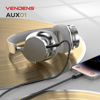 Vendens VD-AUX001 Premium 3.5mm AUX Ses Kablosu - Altın Uçlu