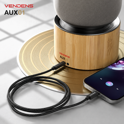 Vendens VD-AUX001 Premium 3.5mm AUX Ses Kablosu - Altın Uçlu
