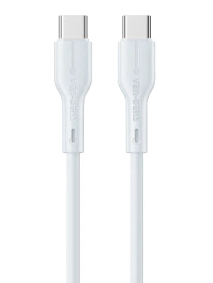 Vendens VD-DC23CC Type-C to Type-C 60W Hızlı Şarj ve Data Kablosu - 1 Metre, Beyaz