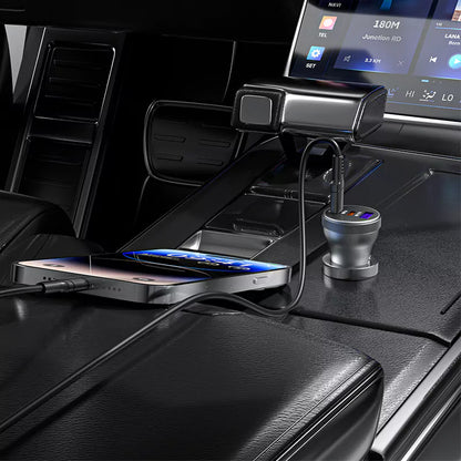 VD-CC012 USB + çift Type-C 3 bağlantı noktası 90W hızlı şarj araç şarjı