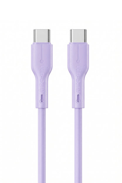 Vendens VD-DC23CC Type-C to Type-C 60W PD Hızlı Şarj ve Data Kablosu - 1 Metre