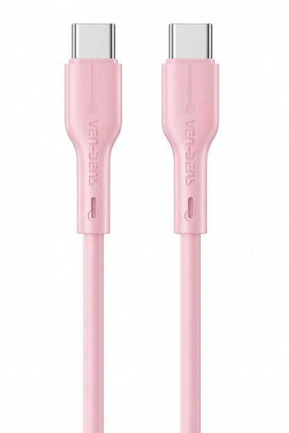 Vendens VD-DC23CC Type-C to Type-C 60W PD Hızlı Şarj ve Data Kablosu - 1 Metre