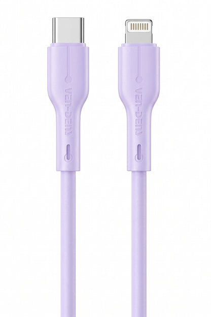 Ven-Dens VD-DC23CL Type-C to Lightning 30W PD Hızlı Şarj ve Data Kablosu - 1 Metre
