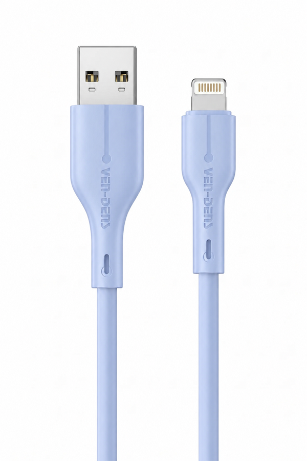 Venden VD-DC23L Pembe Lightning Şarj ve Data Kablosu - 1 Metre, 2.4A Hızlı Şarj