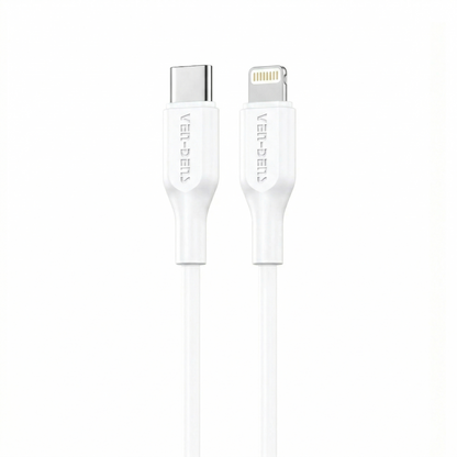 Vendens VD-DC20CL Apple MFi Onaylı 27W Type-C to Lightning Hızlı Şarj Kablosu, 1 Metre