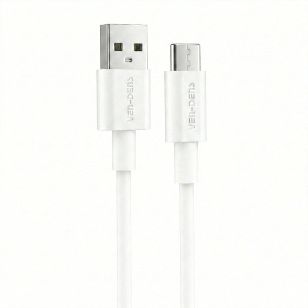 Vendens VD-DCR03 USB-A'dan USB-C'ye Beyaz Type C Kablo 1.2m
