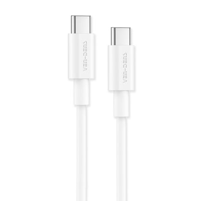 Vendens VD-DCR05 USB-C'den USB-C'ye 60W Hızlı Şarj Destekli Beyaz Type C Kablo 1.2m