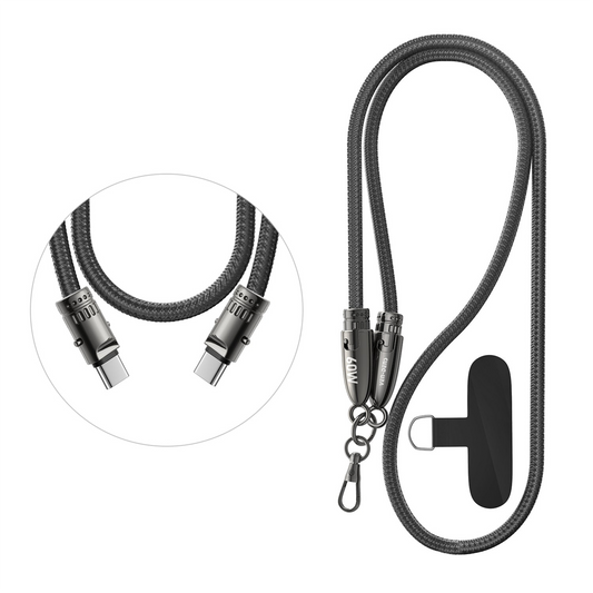 Vendens VD-DCS02 Premium USB-C Örgülü Şarj Kablosu 60W