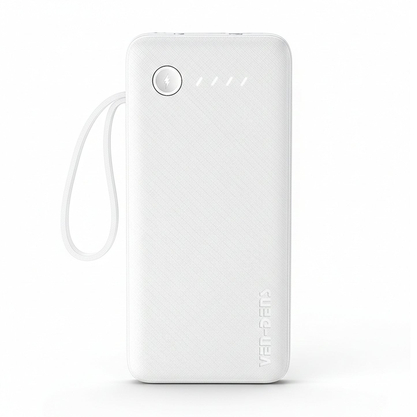 Vendens VD-PB058 Dahili 4 Kablolu 10000mAh  Işıklı Göstergeli LED El Fenerli Powerbank Tüm Telefonlarla Uyumlu