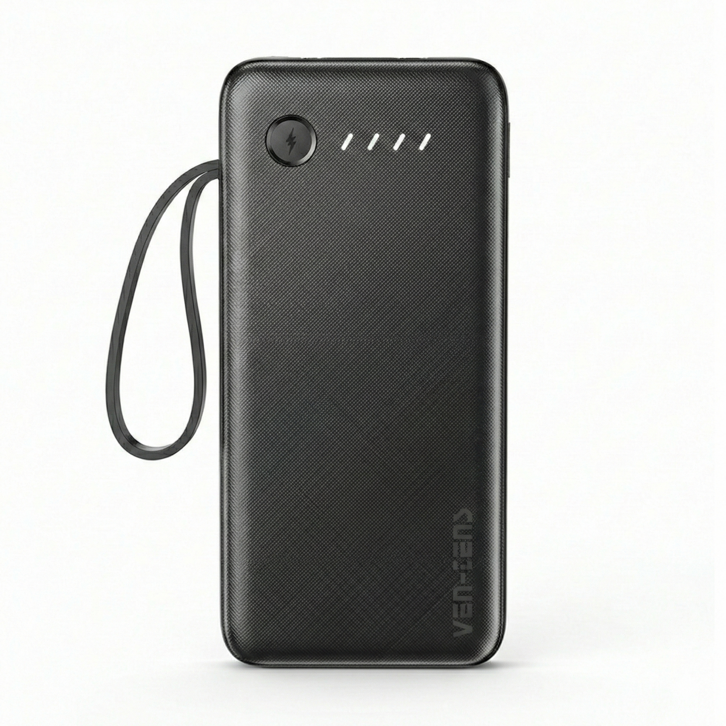 Vendens VD-PB058 Dahili 4 Kablolu 10000mAh  Işıklı Göstergeli LED El Fenerli Powerbank Tüm Telefonlarla Uyumlu