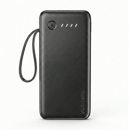 Vendens VD-PB058 Dahili 4 Kablolu 10000mAh  Işıklı Göstergeli LED El Fenerli Powerbank Tüm Telefonlarla Uyumlu
