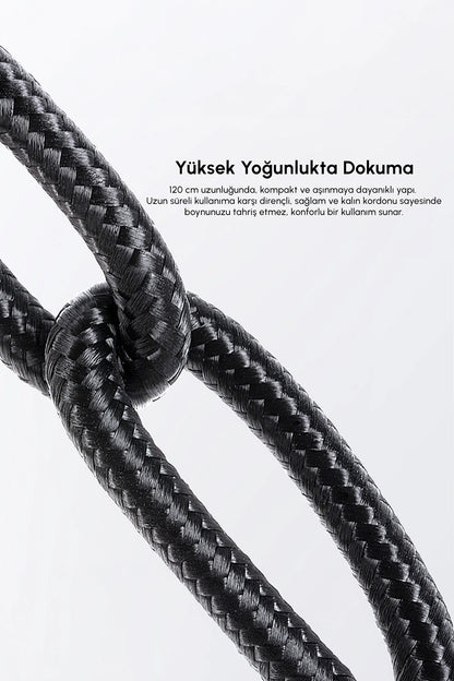 Vendens VD-DCS02 60W Type-C to Type-C Hızlı Şarj Kablosu,Taşıma İpi Örgülü, 1.2 Metre