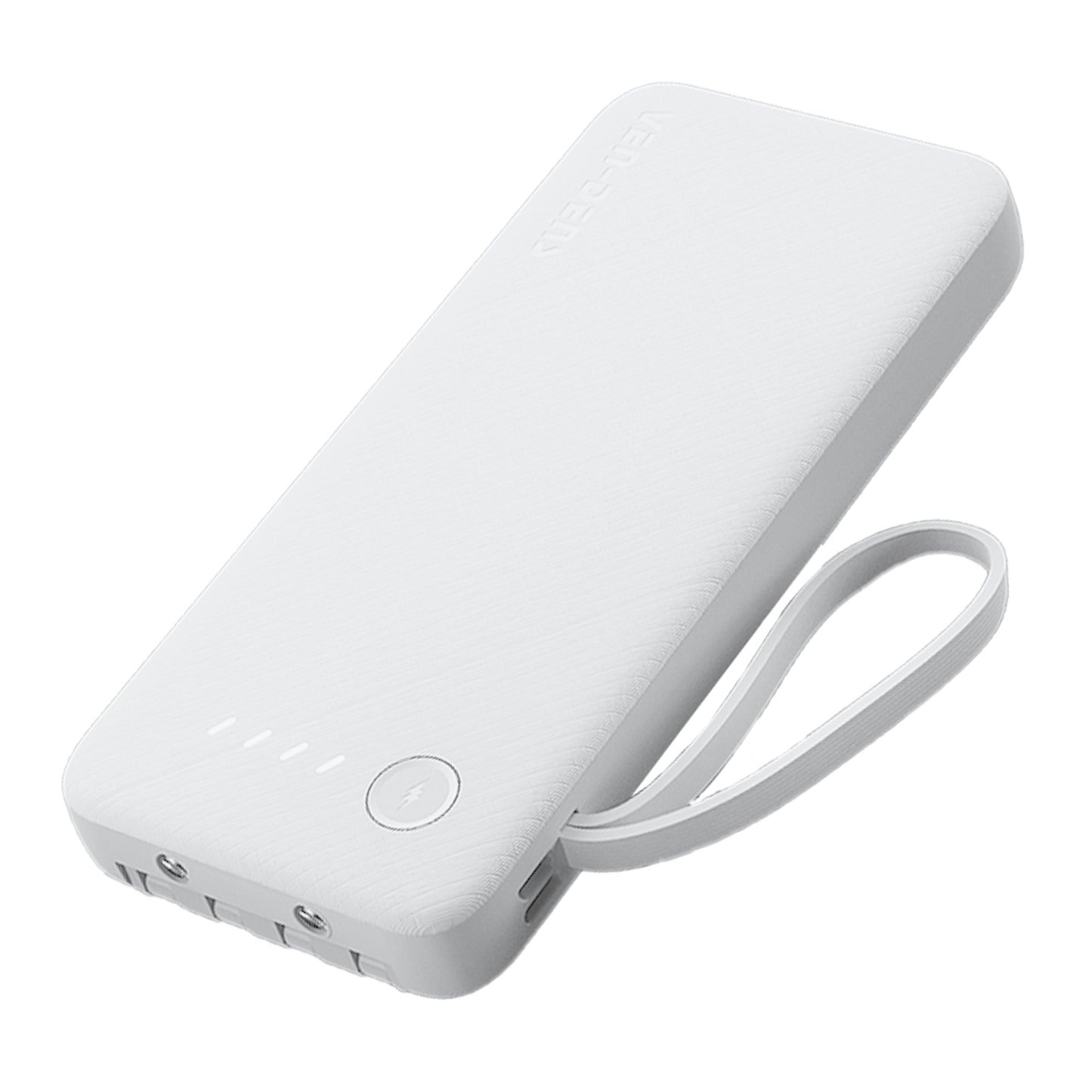 Vendens VD-PB058 Dahili 4 Kablolu 10000mAh  Işıklı Göstergeli LED El Fenerli Powerbank Tüm Telefonlarla Uyumlu