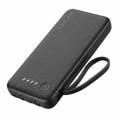 Vendens VD-PB058 Dahili 4 Kablolu 10000mAh  Işıklı Göstergeli LED El Fenerli Powerbank Tüm Telefonlarla Uyumlu