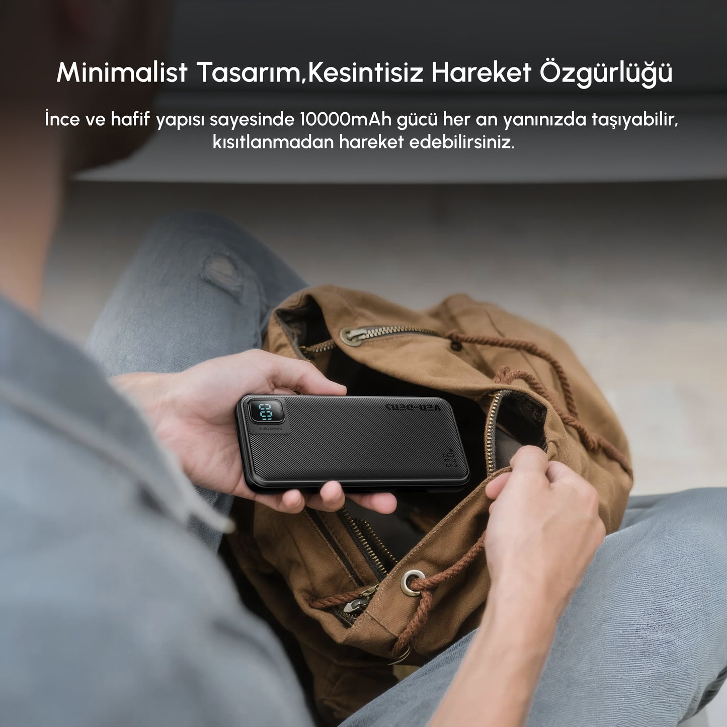 Vendens VD-PB060 Dahili Kablolu Powerbank 10000 mAh | 22.5W Hızlı Şarj & LED Ekran