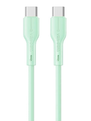 Vendens VD-DC23CC Type-C to Type-C 60W PD Hızlı Şarj ve Data Kablosu - 1 Metre Yeşil