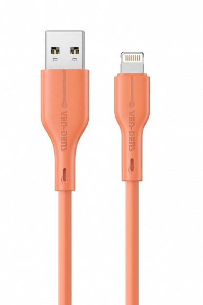 Venden VD-DC23L Pembe Lightning Şarj ve Data Kablosu - 1 Metre, 2.4A Hızlı Şarj